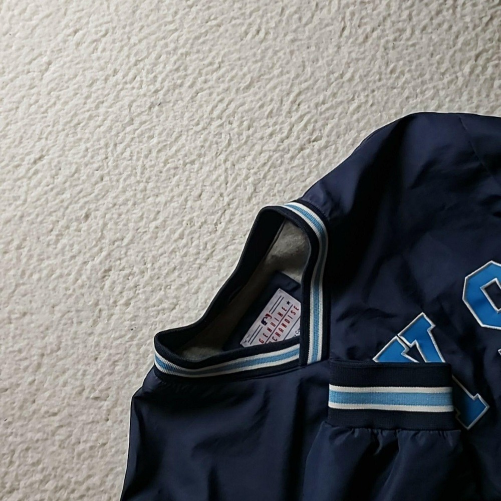 Tampa Bay Rays Jacket Mens Medium Blue MLB Baseball Genuine Merchandise Pullover